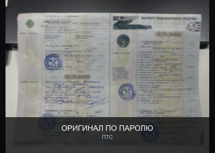 Превью бумажного ПТС